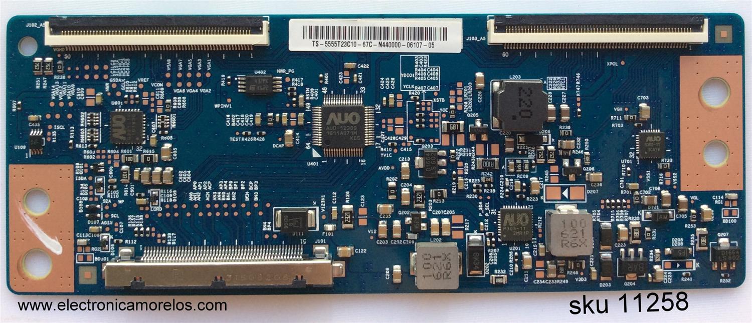 T-CON VIZIO 5555T23C10 / 55.55T23.C10 / T550HVN08.5 CTRL BD / 55T23-C0K / PANEL T550HVN08.5 / MODELOS E55-D0 LAUATYAS / LAUATYBS / E55-C1 LTCWSHBR / D55-D2 LWZ2UCAR / LWZ2UCBS / LWZ2UCCS / D55N-E2 LWZ2VPBS / D55F-E2 LWZ2VPDT
