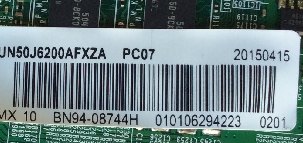 MAIN PARA TV SAMSUNG / NUMERO DE PARTE BN94-08744H / BN41-02245A / BN97-09756Z / BN9408744H / PANEL´S DH500CGA-B1-BB01 / T500HVF06.4 / MODELOS UN50J6200 / UN50J6200AFXZC / UN50J6200AFXZA DH01 - Imagen 2