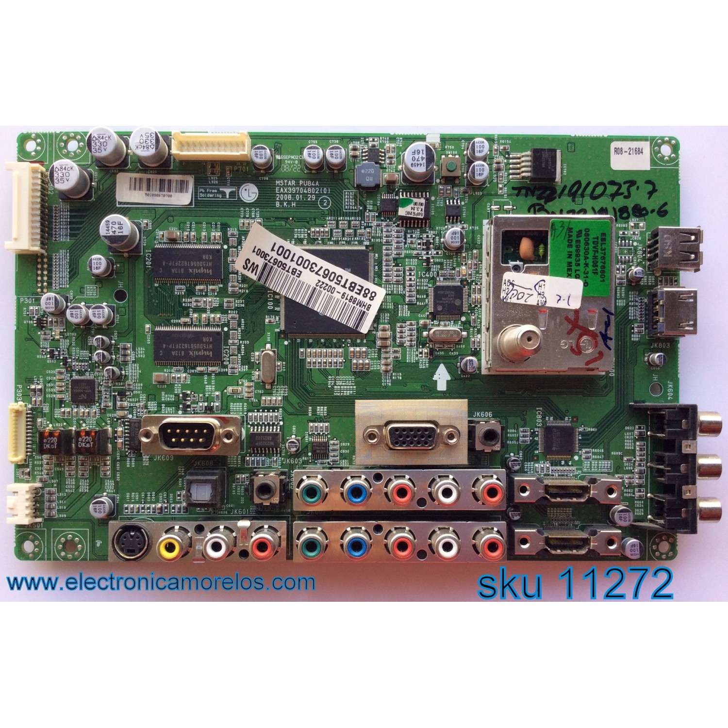 MAIN/ LG EBT50673001 / EAX39704802(0) / SUSTITUTA EBR50673201 / MODELO 60UH6090-UF.BUSWLJR	