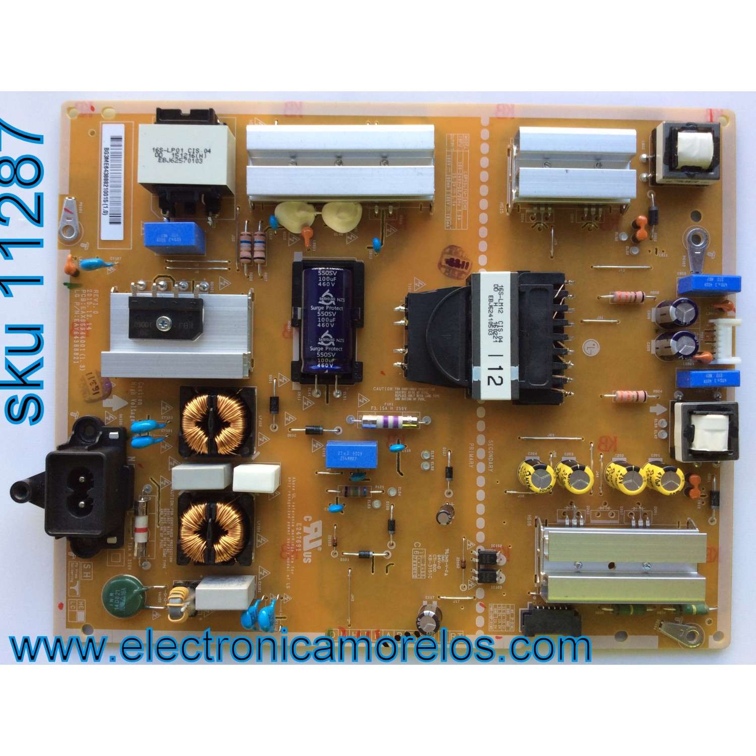FUENTE DE PODER / LG EAY64388821 / 64388821 / LGP55LIU-16CH2 / EAX66944001(1.3) / MODELO 55UH6030-UC.AUSFLJR / 55UH615A-UC.BUSWLJR / 55UH6030-UC.AUSWLJR / 55UH6030-UC.BUSWLJR / 55UH6090-UF.BUSWLJR