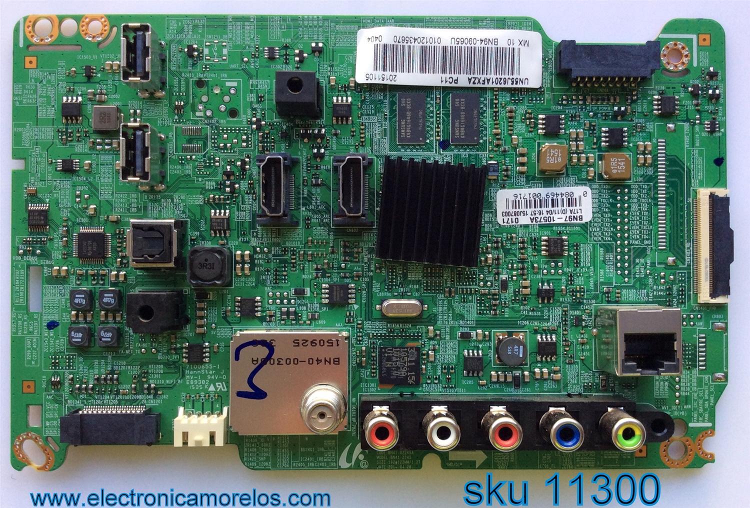 MAIN PARA TV SAMSUNG / NUMERO DE PARTE BN94-09065U / BN41-02245A / BN97-10573A / BN9409065U / PANEL CY-DJ055BGHV1H / MODELO UN55J6201 / UN55J6201AFXZA QS01