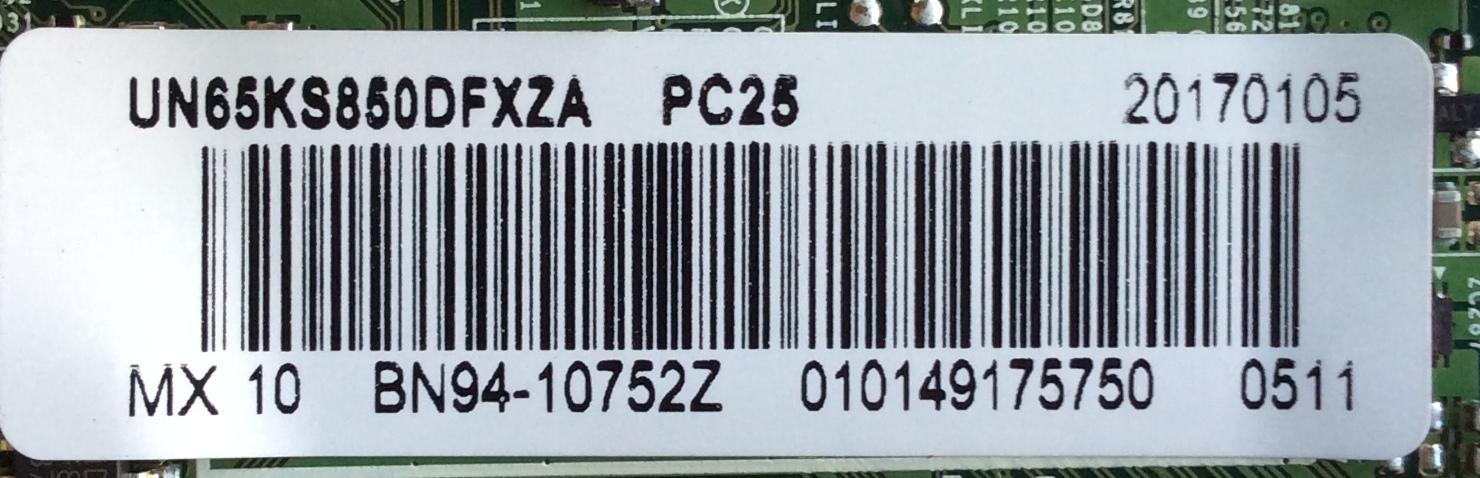 MAIN PARA TV SAMSUNG / NUMERO DE PARTE BN94-10752Z / BN41-02504A / BN97-10623A / BN97-10625B / BN9410752Z / PANEL CY-XK065FLLV3H / MODELO UN65KS850 / UN65KS850DFXZA FA01 - Imagen 2
