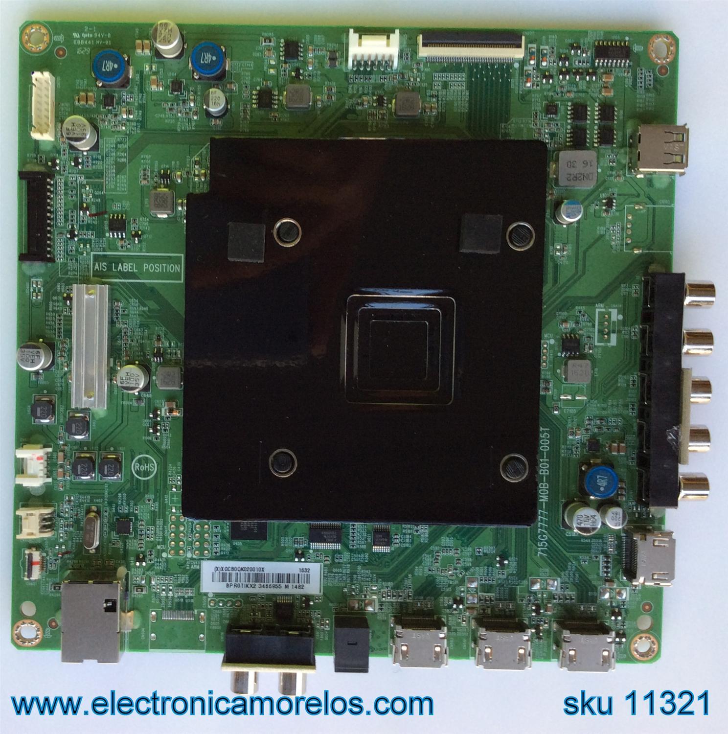 MAIN / VIZIO XGCB0QK020 / (X)XGCB0QK020020X / 715G7777-M01-B01-005T / 715G8547-M01-B00-005T / PANEL TPT650UA-QVN06.U REV:S600A / MODELO E65-E1 LTMWVKBS
