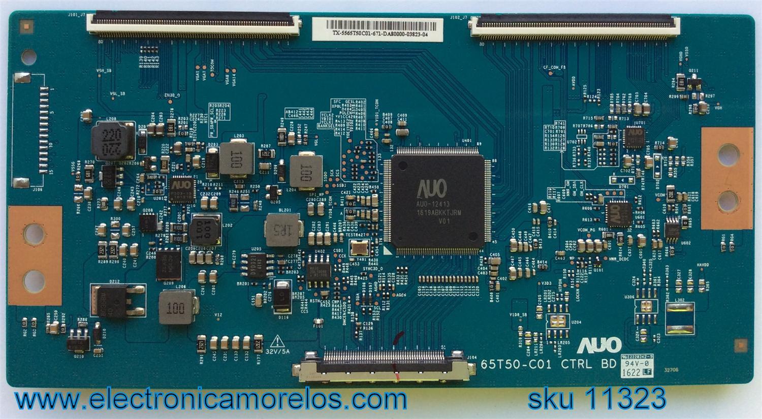 T-CON PARA TV VIZIO / NUMERO DE PARTE 5565T50C01 / 55.65T50.C01 / 65T50-C01 / PANEL TPT650UA-QVN06.U REV:S600A / MODELO E65-E1 LTMWVKBS