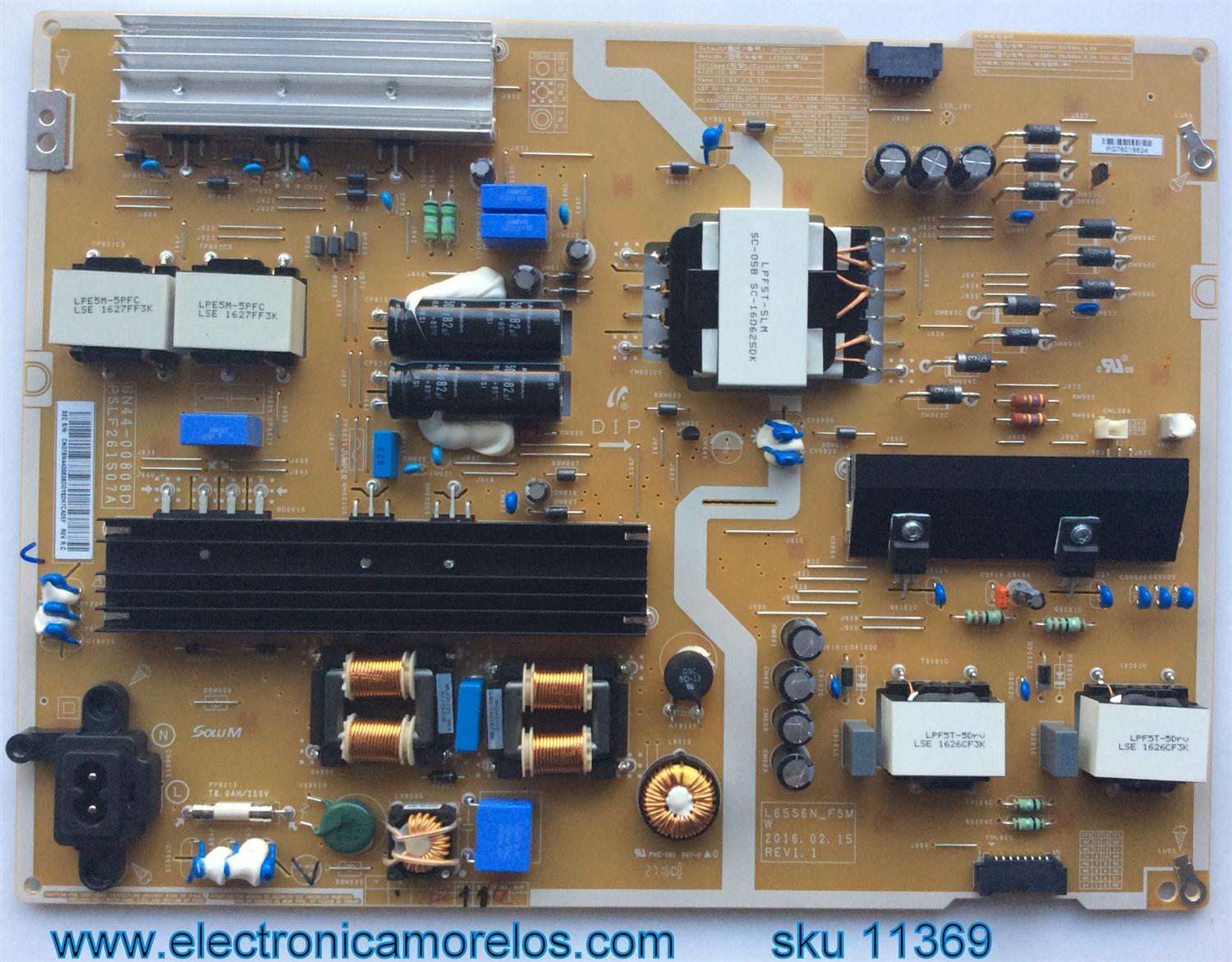 FUENTE / SAMSUNG BN44-00808D / SUSTITUTA BN44-00808E / UA65KU6200JXXZ / UA65KU6310JXXZ / UA65KU6300JXZK / UA65KU6300JXXZ / UA65KUC30SJXXZ / UA65KU6000KXXM / UA65KU7350RXUM / UA65KU7350RXEG / UA65KU7350RXTW / UA65MU6103 / NOTA: MAS MODELOS EN DESCRIPCION