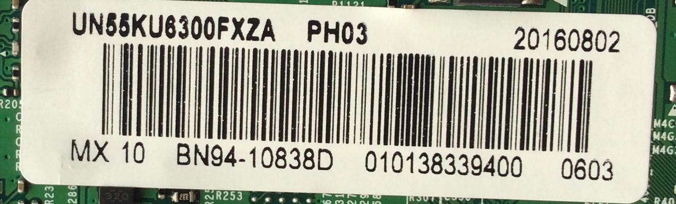 MAIN PARA TV SAMSUNG / NUMERO DE PARTE BN94-10838D / BN41-02528A / BN97-10651D / BN9410838D / PANEL'S CY-GK055HGHV2H / CY-GK055HGHV5H / DISPLAY ST5461D02-7 / MODELOS UN55KU6290 / UN55KU6290FXZA / UN55KU6290FXZC / UN55KU6300FXZC / UN55KU6300FXZA CJ05 / UN55KU6300FXZA CA02 - Imagen 2