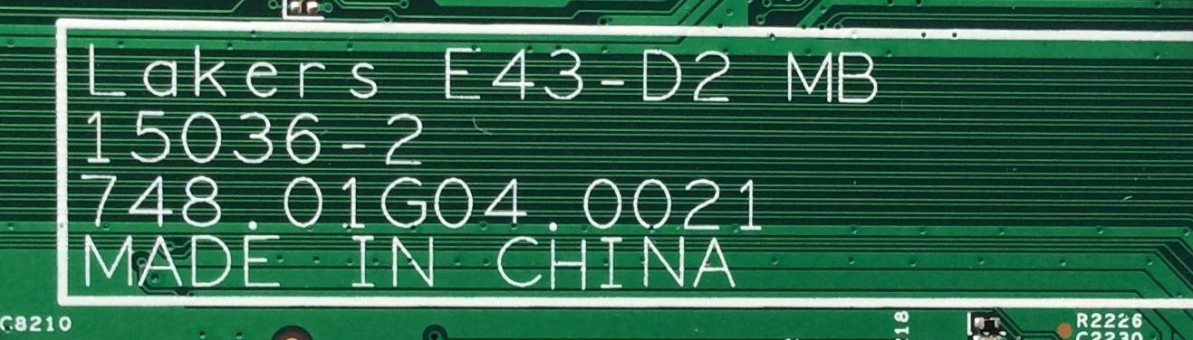 MAIN / VIZIO 791.01G010.004 / 75501G010004 / 15036-2 / 748.01G04.0021 / MODELO E43-D2 LWZJUMDS / PANEL LC430DUY(SH)(A1)	 - Imagen 3