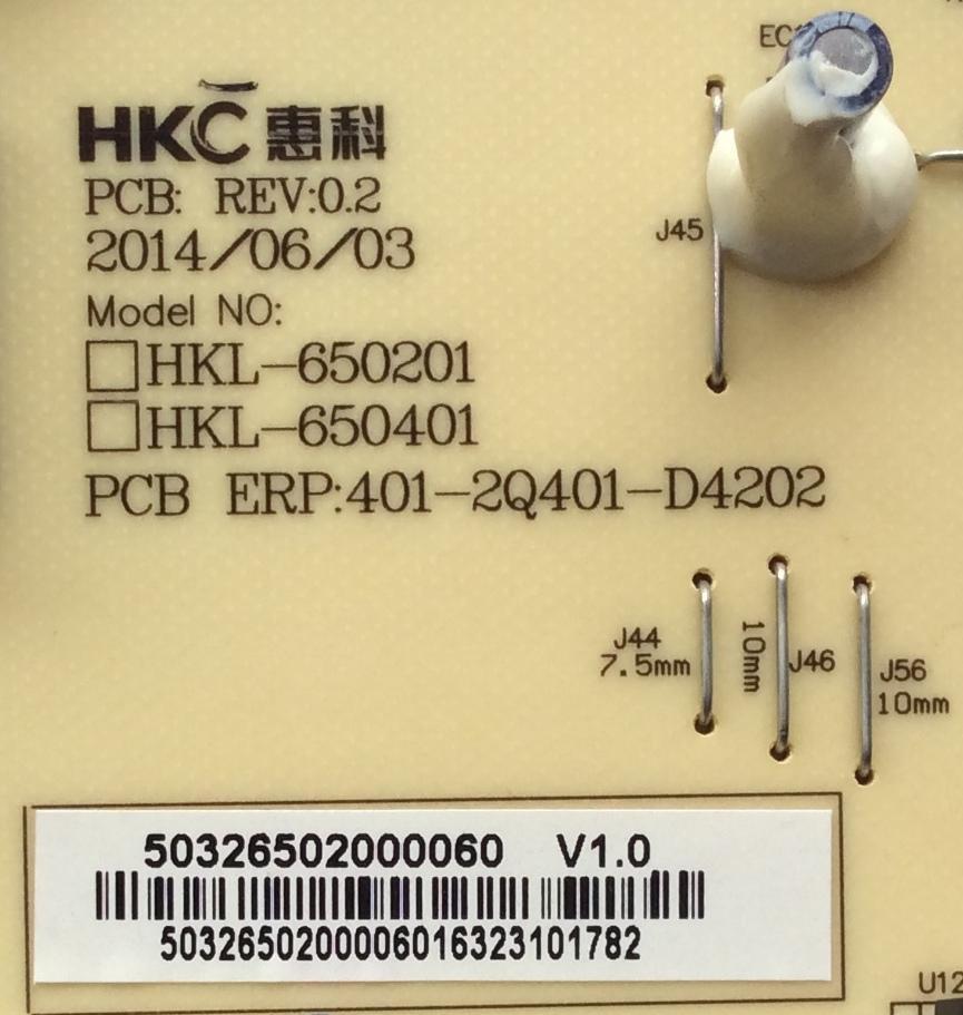 FUENTE DE PODER / HITACHI 50326502000060 V1.0 / 401-2Q401-D4202 / HKL-650201 / HKL-650401 / PANEL´S T650QVR01.5 / T650QVN02.0 / MODELOS LE65K6R9 / 65K3 / SLED6516 - Imagen 2