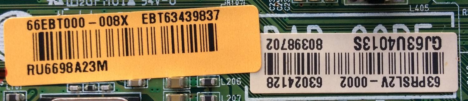 MAIN / LG EBT63439837 / EAX66242603(1.0) / 63024128 / PANEL NC550DUE-VCCP1 / MODELO 55LF6000-UB.AUSCLOR - Imagen 2