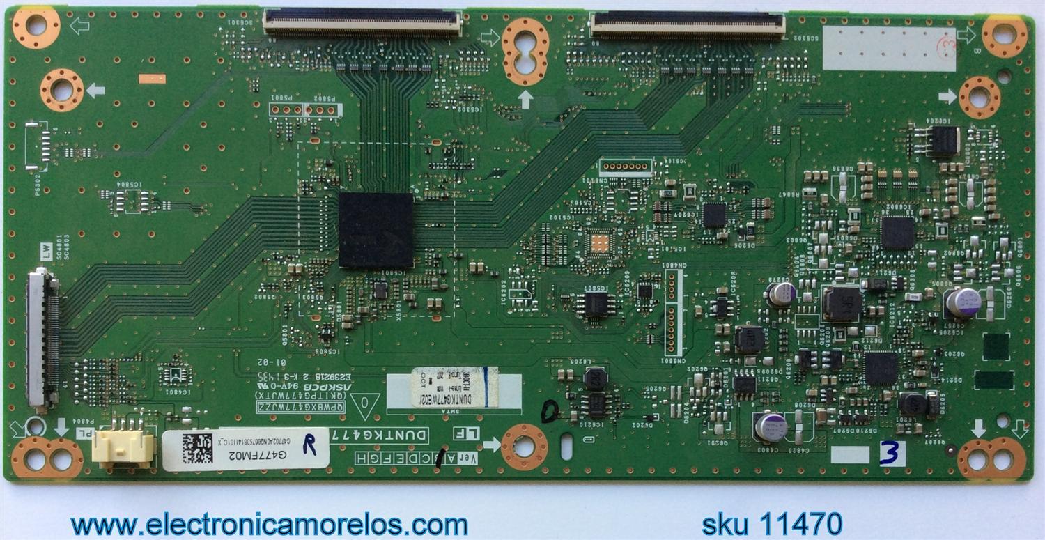 T-CON / SHARP DUNTKG477FM02 / G477FM02 / QPWBXG477WJZZ / QKITPG477WJYX / MODELO LC-70C6600U / PANEL JE695D3HC50R	