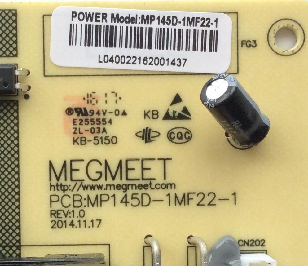 FUENTE DE PODER / HITACHI 850118727 / MP145D-1MF22-1 / MP145D-1MF22-1 REV:1.0 / PANEL C550F15-E6-H(G) / MODELOS LE50A6R9 / LE55A6R9 - Imagen 2