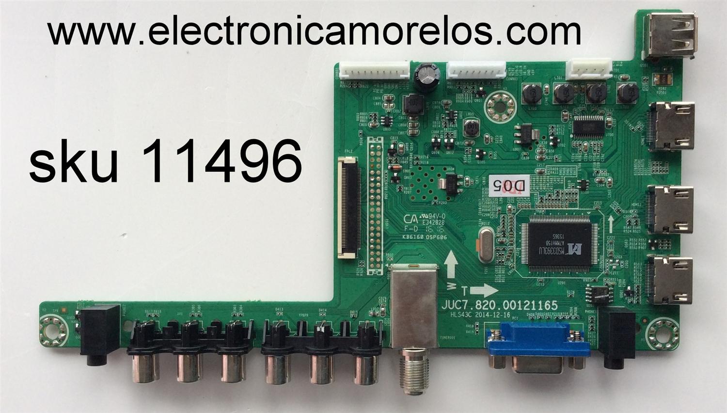 MAIN / HITACHI 999L6CA / JUC7.820.00121165 / HLS43C / MODELO LE55A6R9A / PANEL C550F15-E6-H(G)	