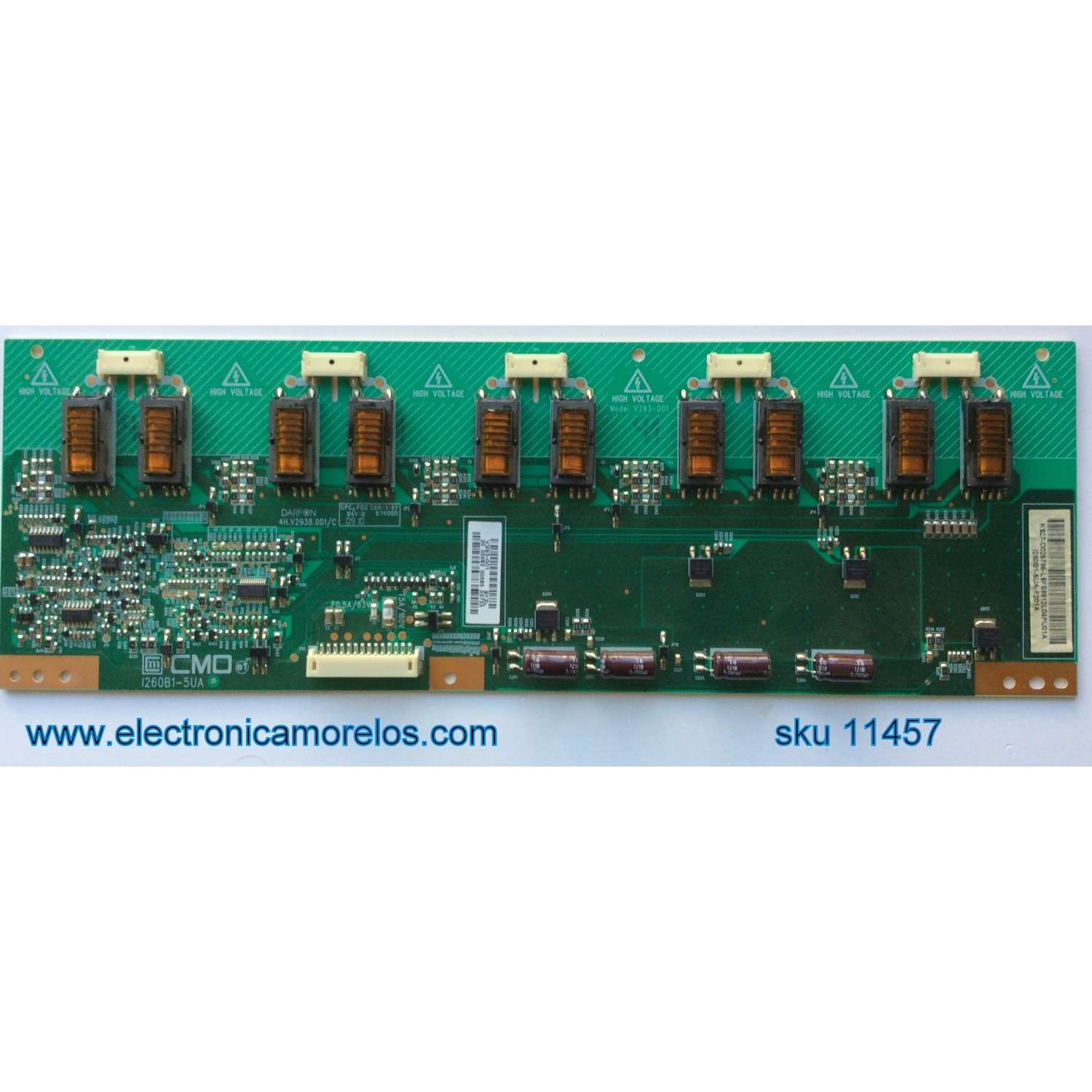 T-CON PARA TV TCL / NUMERO DE PARTE 34291100AZ / TD-000L / PANEL LVU750NDJL / DISPLAY ST7461D01-A / MODELO 75S535