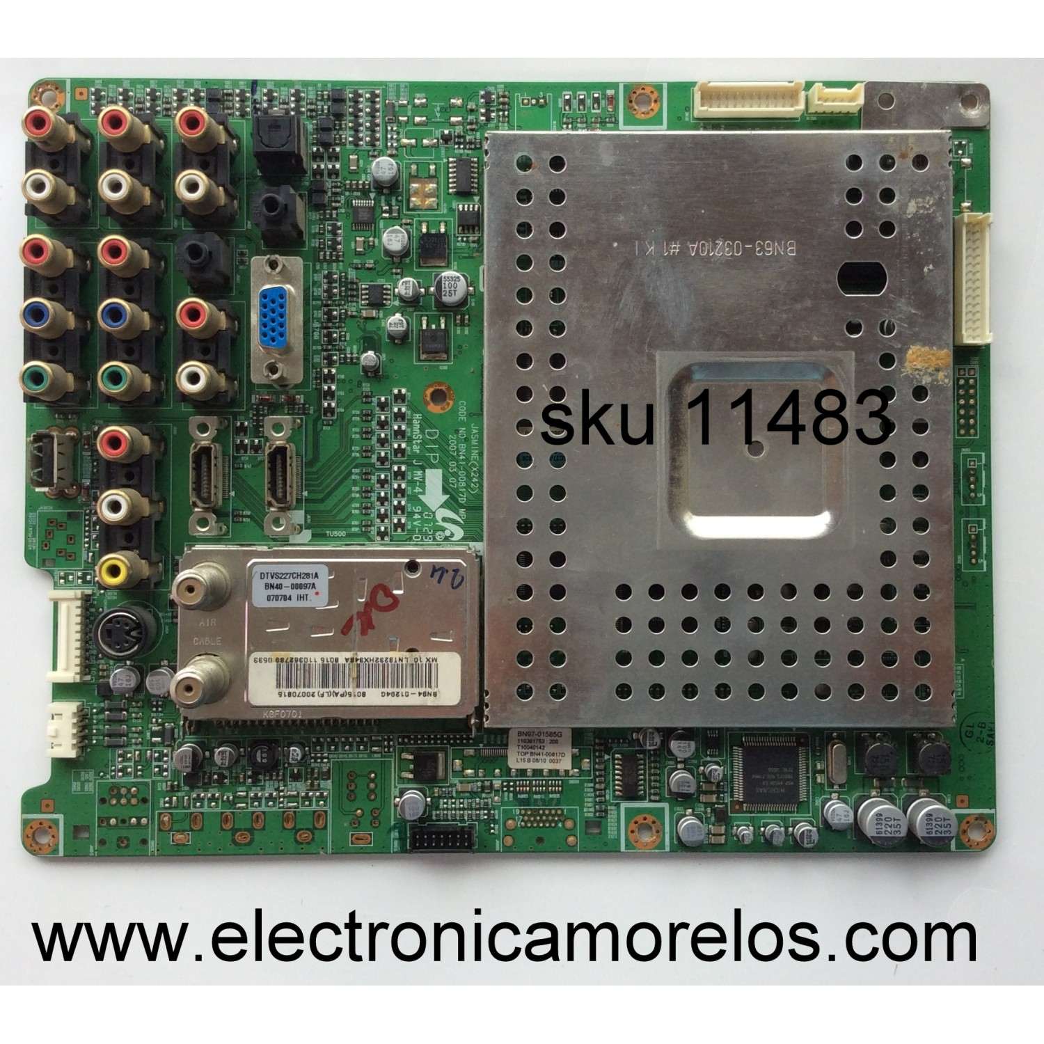 KIT DE BOCINAS PARA TV SAMSUNG ( 2 PZ ) / NUMERO DE PARTE BN96-35008A / A17J24HA11 / 6Ω 10W / BN963558A / 35008A / PANEL CY-WK055HGLV4H / UN55MU6490FXZA FA01