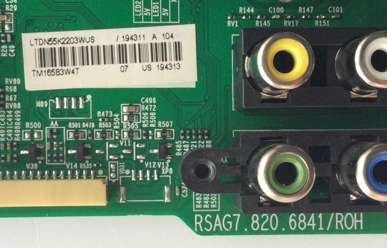 MAIN / HISENSE 194311 / 194313 / 198099 / LTDN55K2203WUS / RSAG7.820.6841/ROH / PANEL HD550DF-B52(020)\S8\GM\ROH / MODELOS 55H5C / 55H6D - Imagen 2
