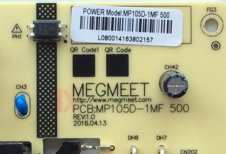 FUENTE DE PODER / HITACHI 850159423 / MP105D-1MF / MP105D-1MF 500 / PANEL C500FI6-E11-A / MODELO 50R5 - Imagen 2