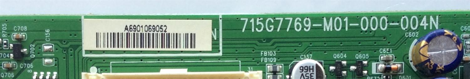 MAIN PARA TV VIZIO / NUMERO DE PARTE XGCB01K013 / 715G7769-M01-000-004N / 756TXGCB01K0130 / XGCB01K013020X / PANEL TPT430H3-DUYSHA.G REV:S1AL / MODELOS D43N-E1 / D43N-E1 LTT7VNAS - Imagen 2