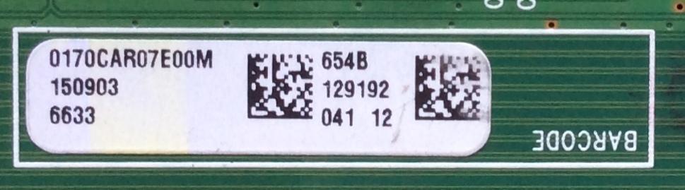 MAIN / VIZIO Y8386654S / 0170CAR07E00M / 1P-014BJ00-4011 / 654B / CAQ01-4L MB / MODELO E70-C3 LFTRSAAR / PANEL A8386657A	 - Imagen 2