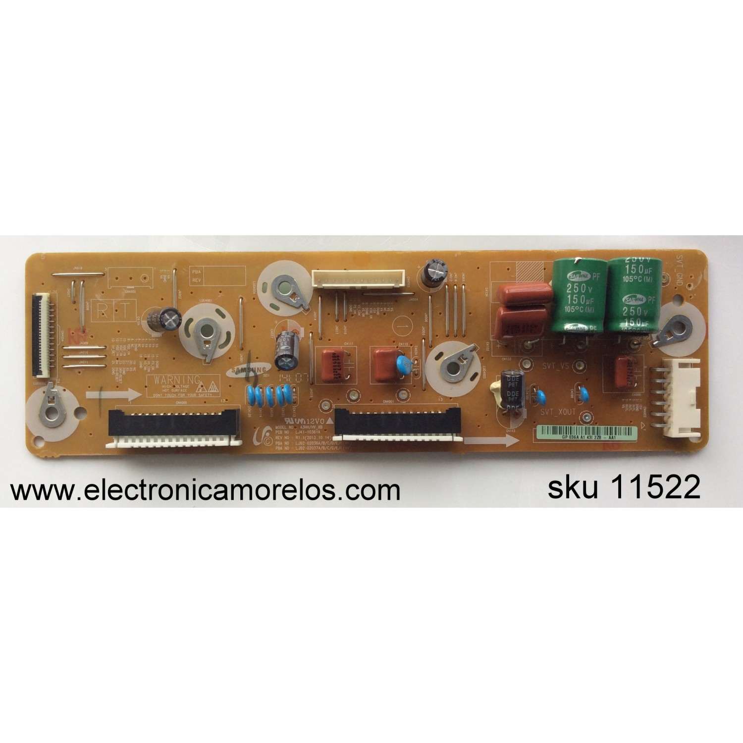 KIT DE BOCINAS PATA TV HISENSE (2 PZ) / NUMERO DE PARTE 20025101 / VIT80240-12W6Ω / MODELO 75H6570G	
