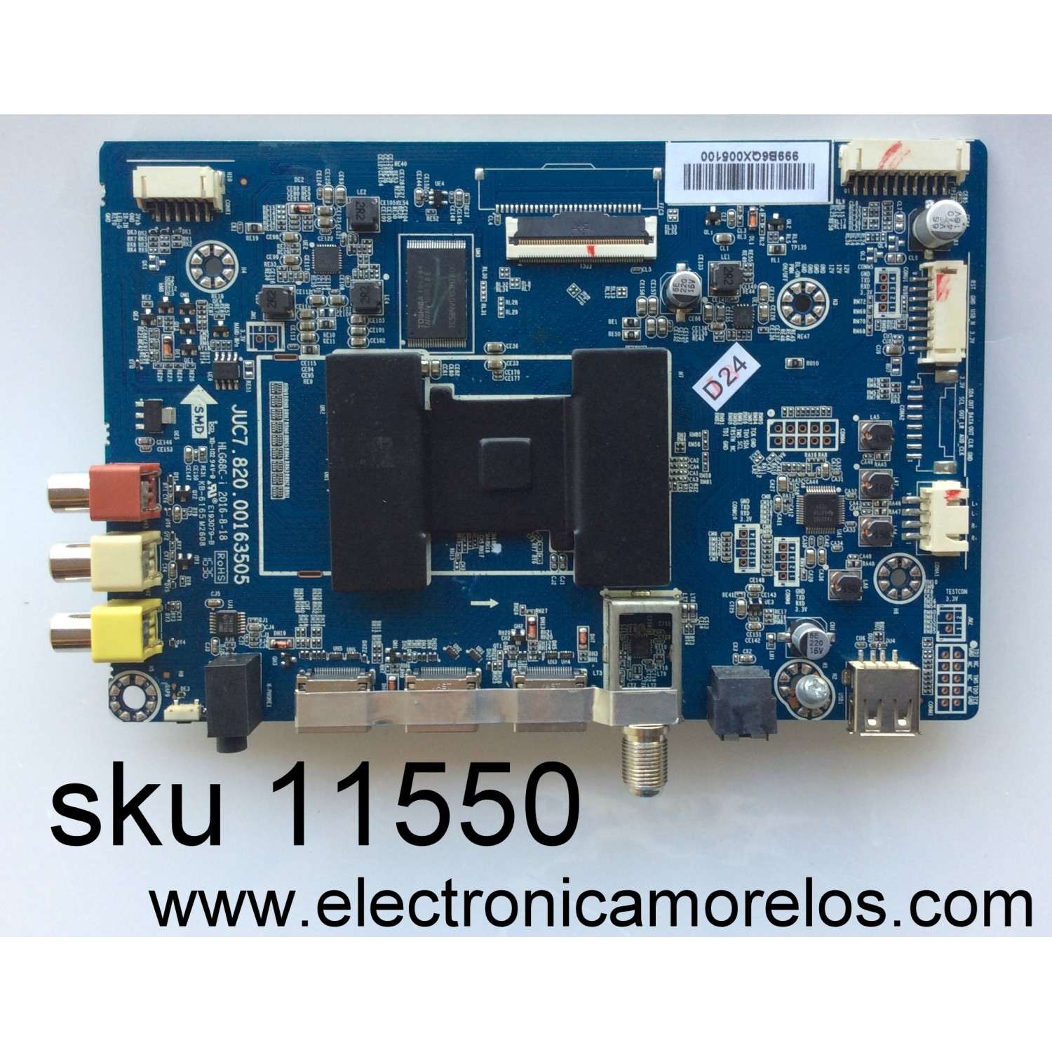 MAIN / HITACHI 999B6Q / JUC7.820.00163505 / MODELO 50R5 / PANEL C500FI6-E11-A	