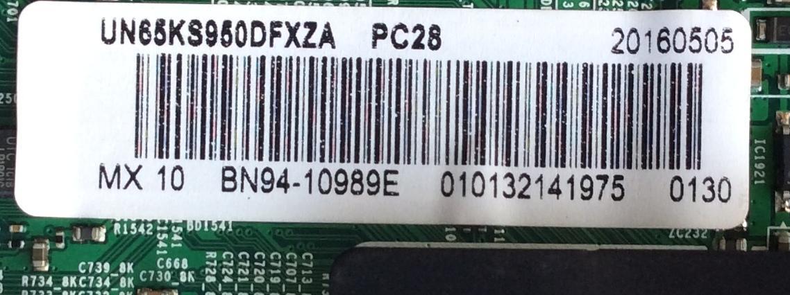MAIN / SAMSUNG BN94-10989E / BN41-02504A / BN97-10676A / MODELO UN65KS950DFXZA FA01 / PANEL CY-XK065FLLV5H	 - Imagen 2