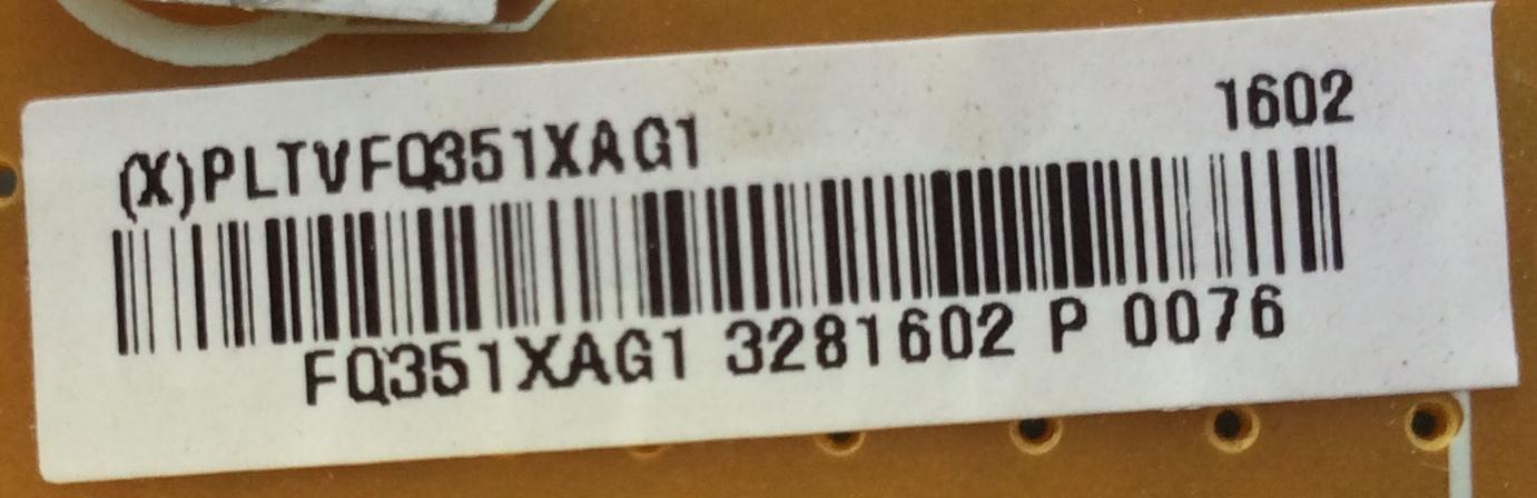 FUENTE DE PODER / INSIGNIA PLTVFQ351XAG1 / 715G7350-P01-000-002S / FQ351XAG1 / PANEL TPT430H3-QVN01.U REV:S000B / MODELO NS-43DR710NA17 / NS-43DR710CA17 - Imagen 2