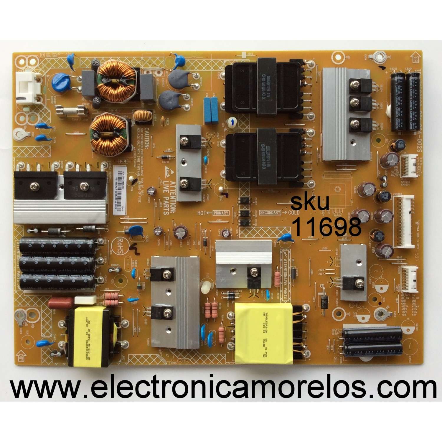 FUENTE DE PODER / VIZIO ADTVE1825AE7 / 715G6960-P01-004-002S / E1825AE7 / PÀNEL T750QVF01.0 / MODELOS M75-C1 / M75-C1 LTCASMBR / M75-C1 LTCASMAR / M75-C1 LTMASMAR
