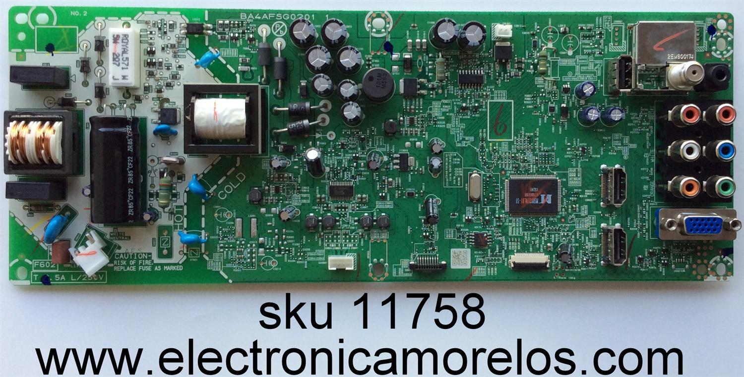 MAIN / FUENTE (COMBO) / EMERSON A4AFCMMA-001 / A4AFSUT / BA4AFSG0201 1 / PANEL U44FDXT / DISPLAY U44F7ZW  / MODELO LF320EM4 A ME8A