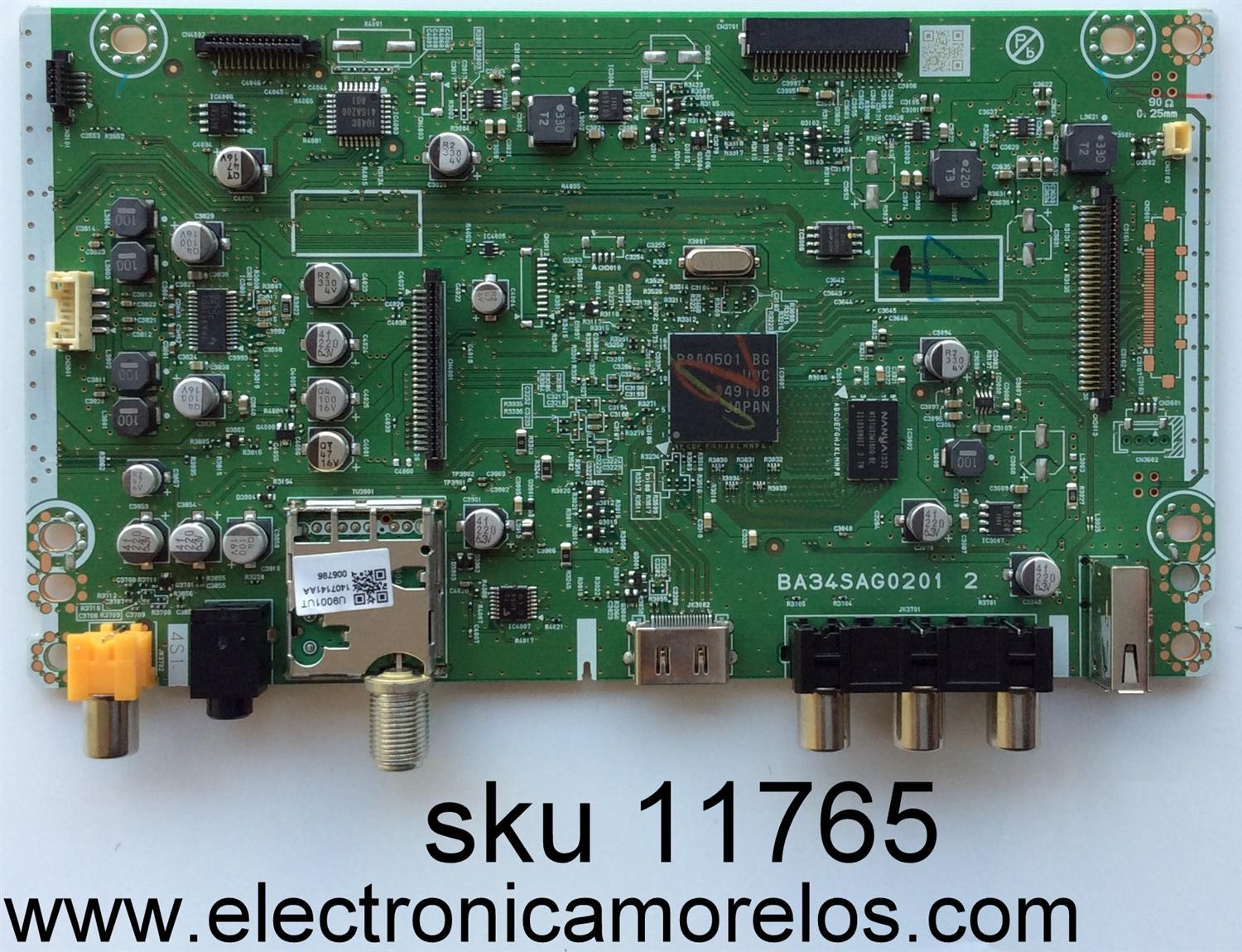 MAIN / EMERSON A44S1UT / BA34SAG0201 2 / MODELO 28MD304V/F7 / PANEL U4FS0XT	