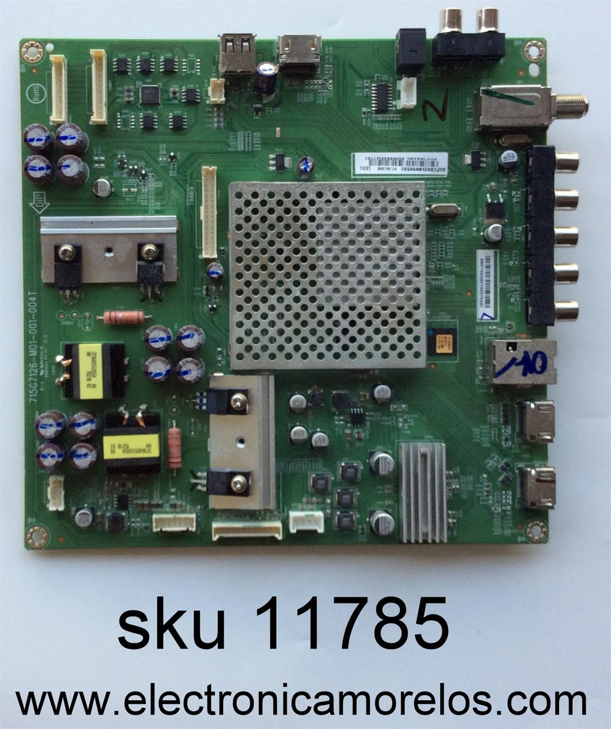 MAIN / VIZIO GXFCB02K009 / 715G7126-M01-001-004T / MODELO E50-C1 LTCWSKBR / PANEL TPT500J1-HVN07.U REV:S600E	