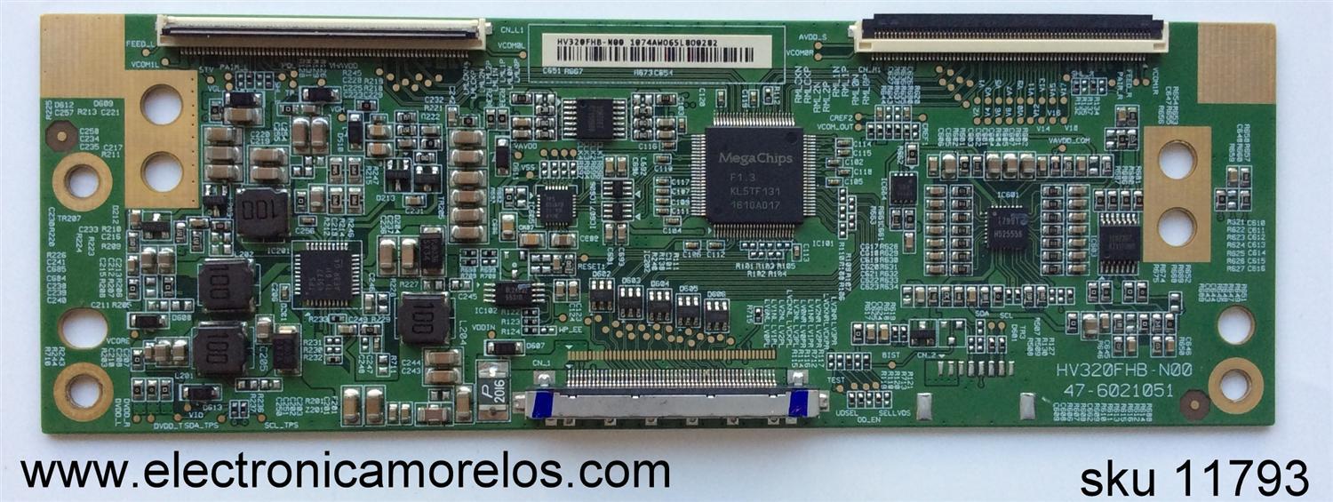 T-CON / SAMSUNG HV320FHB-N00  / 47-6021051 / MODELO UN32J4000BFXZA LD04 / D32X-D1 LTTUUKNS /  PANEL JJ032AGH-R1-RR01	