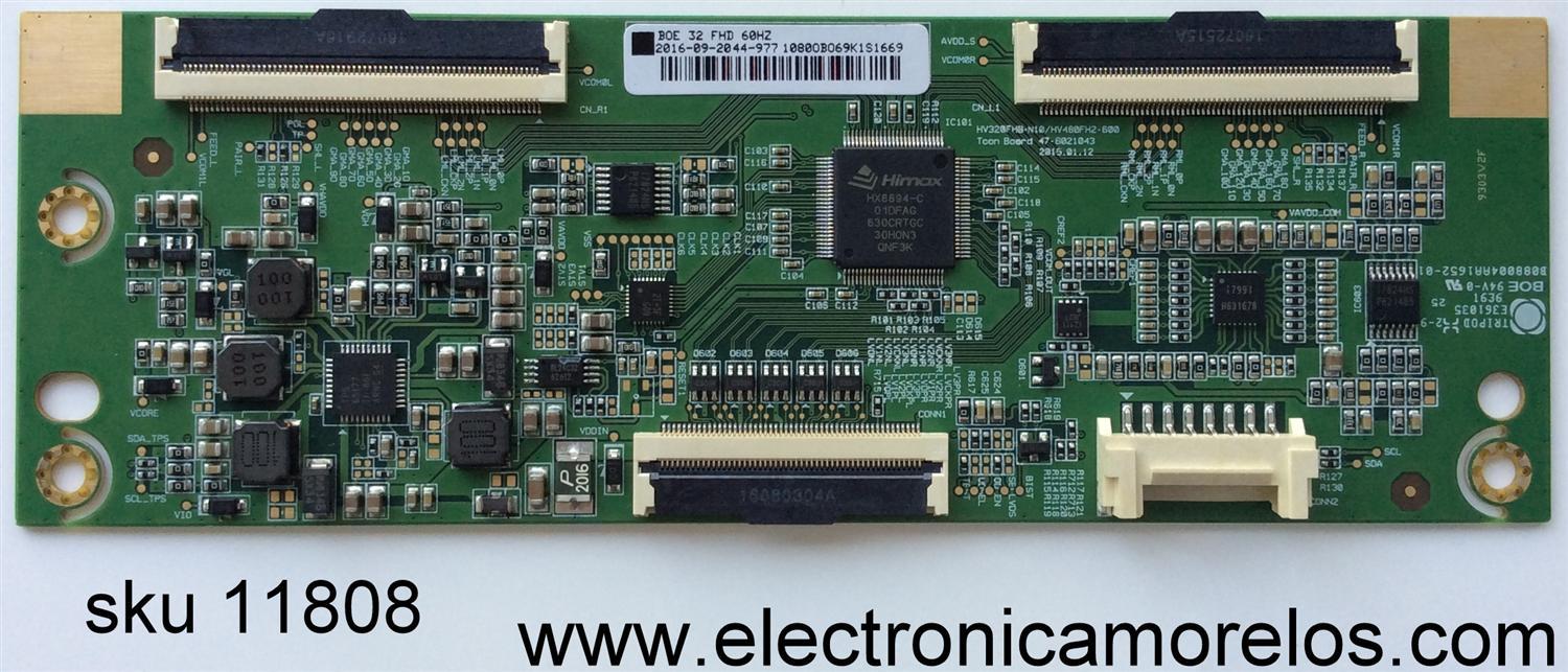 T-CON / SAMSUNG 977-1080OB / 977-10800B / HV320FHS-N10 / MODELO UN32J5205AFXZA LS03 / PANEL JJ032BGE-R1-RR01	