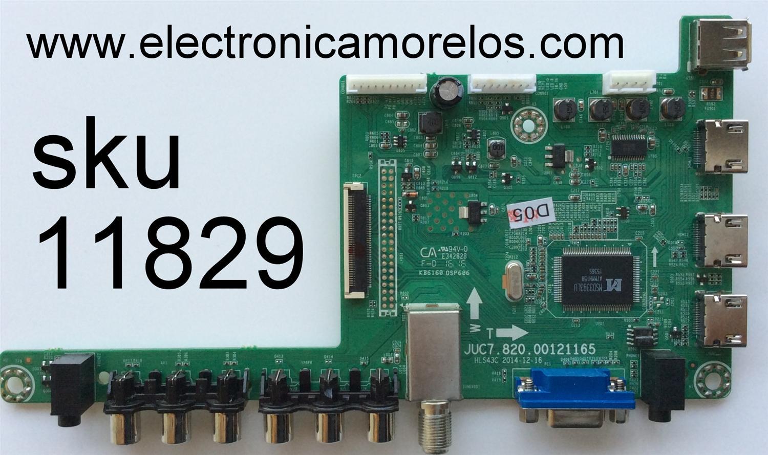 MAIN / HITACHI 999J6C / JUC7.820.00121165 / HLS43C / MODELO LE55A6R9A / PANEL C550F15-E6-H(G4)	