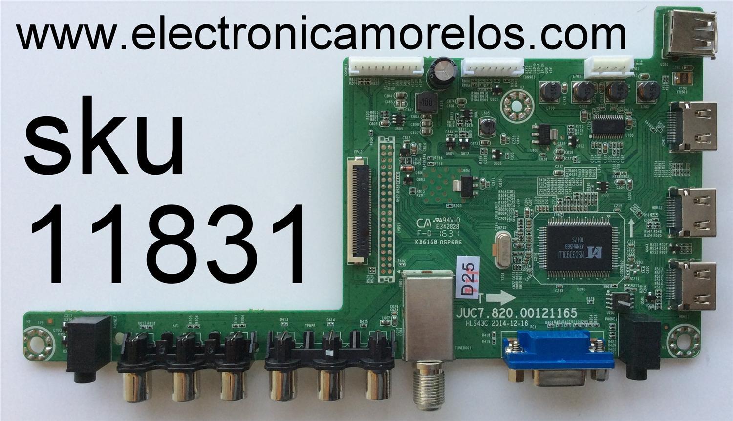 MAIN / HITACHI 999W6C / JUC7.820.00121165 / HLS43C / MODELO LE55A6R9A / PANEL C550F15-E6-H(G80)	