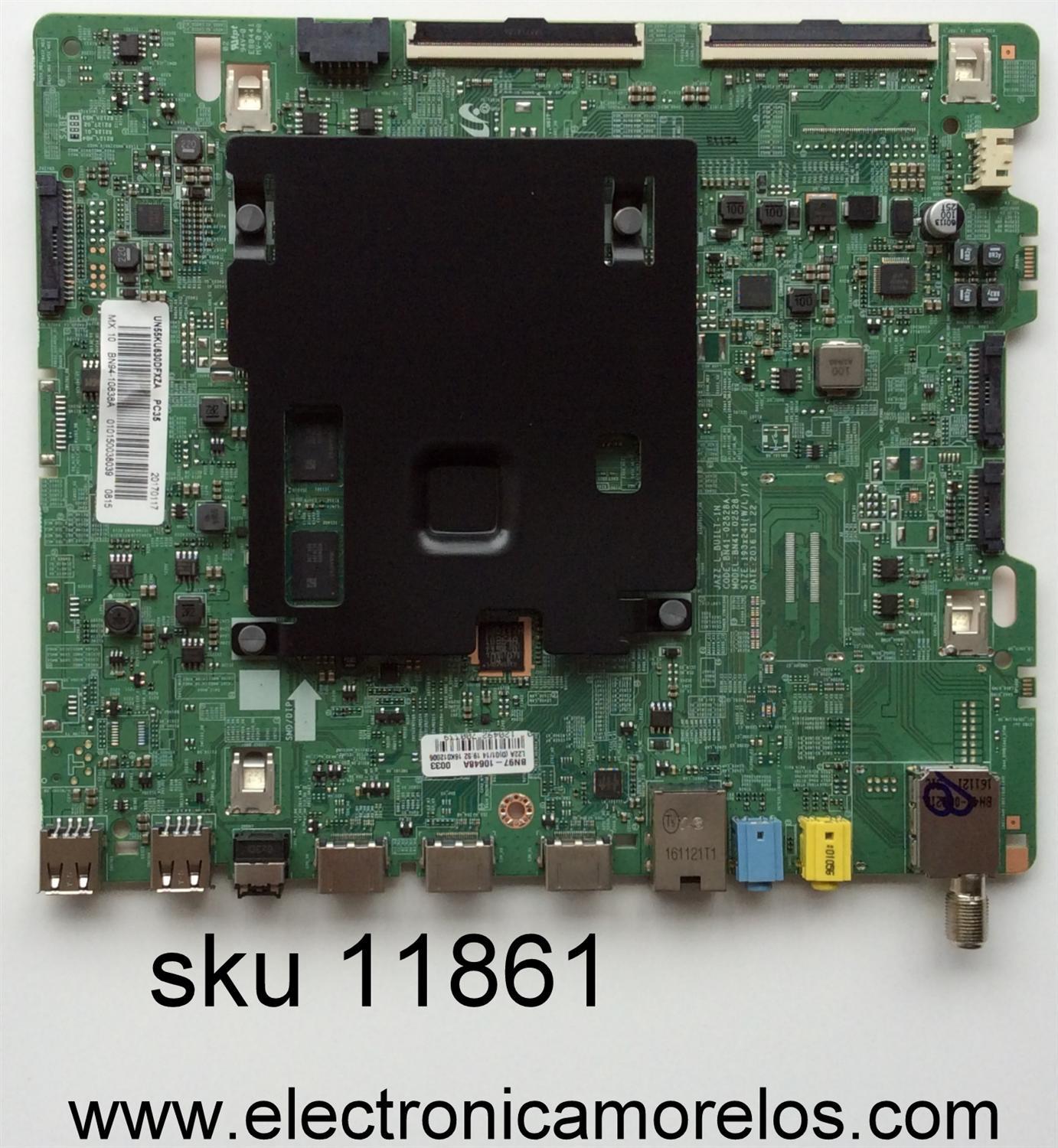MAIN / SAMSUNG BN94-10838A / BN41-02528A / BN97-10648A / PANEL CY-GK055HGLV1H / MODELO UN55KU630DFXZA FA01	