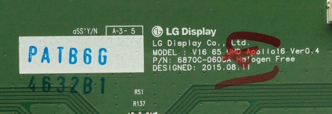 T-CON / LG 6871L-4632B / 6870C-0600A / MODELO 65UH6030-UC AUSWLJR	 - Imagen 2