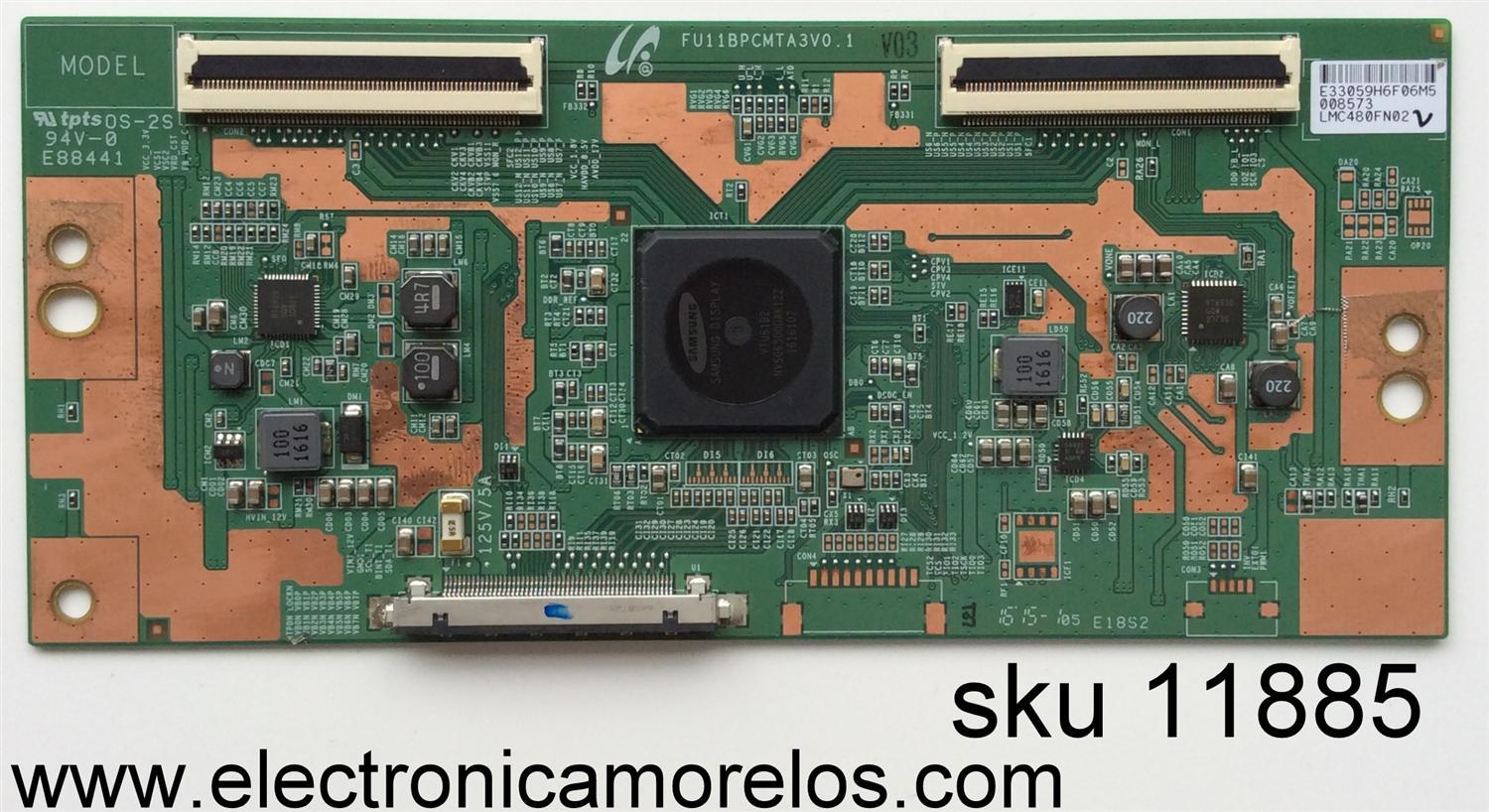 T-CON / HITACHI LJ94-33059H / 33059H / FU11BPCMTA3V0.1 /MODELO 48HK6T64U	