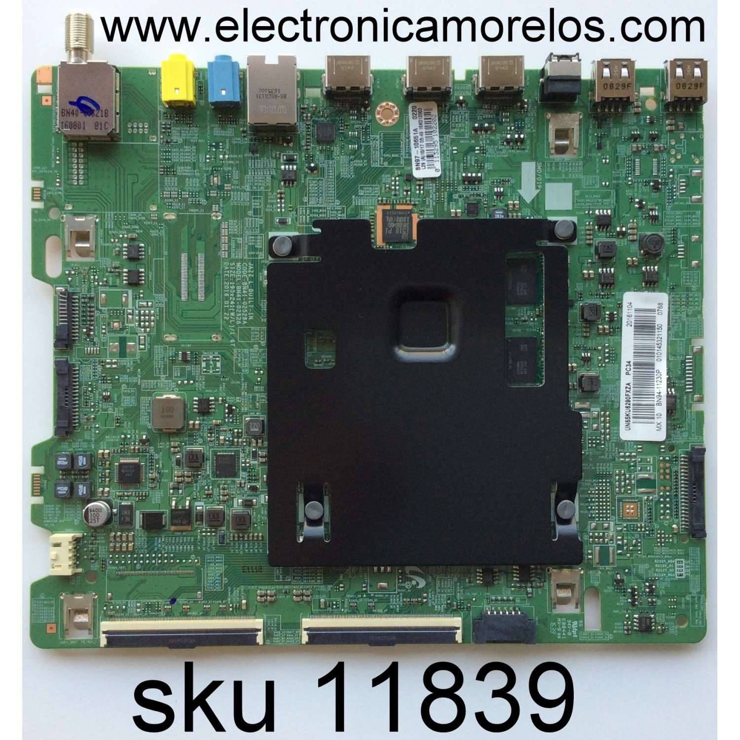 MAIN PARA TV SAMSUNG / NUMERO DE PARTE BN94-11230P / BN41-02528A / BN97-10851A / PANEL CY-GK065HGNV4H / MODELOS UN65KU6290 / UN65KU6290FXZA DA02 / UN65KU6290FXZA DB03