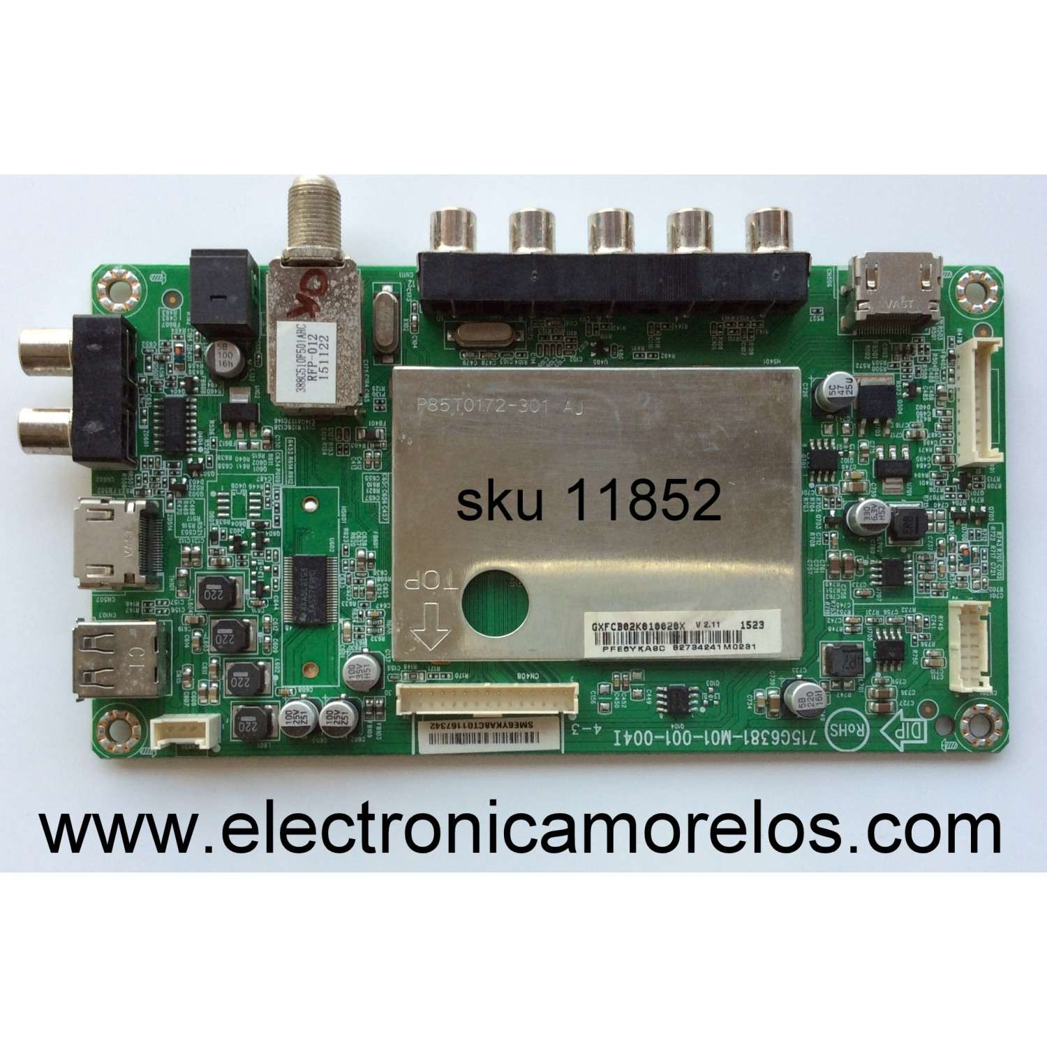 MAIN / VIZIO GXFCB02K010 / GXFCB02K010020X / 715G6381-M01-001-004I / MODELO D32H-C1 LTBDTBAR / PANEL TPT315B5-OTU3A.Q REV:SPNB	