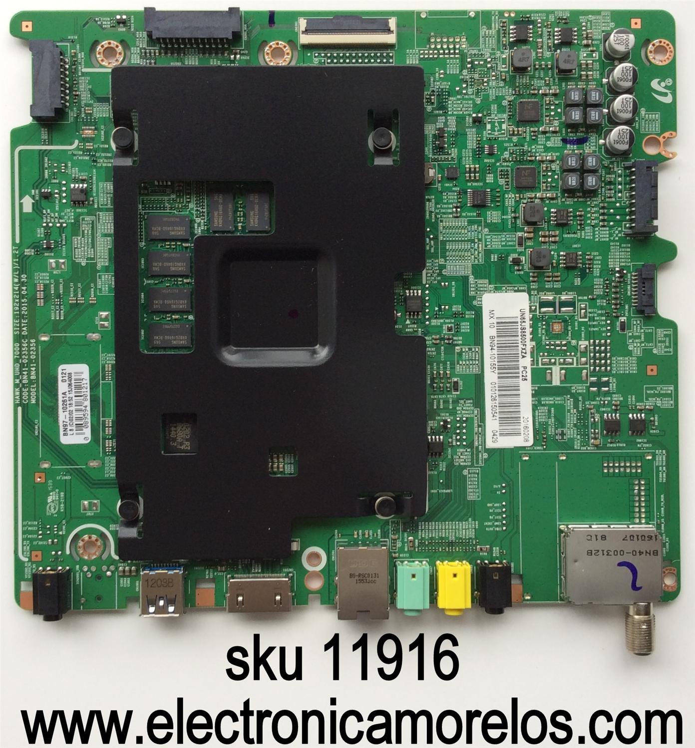 MAIN / SAMSUNG BN94-10155Y / BN41-02356C / BN97-10261A / MODELO UN65JS8500FXZA TH01 / PANEL CY-QJ065FLLV1H	