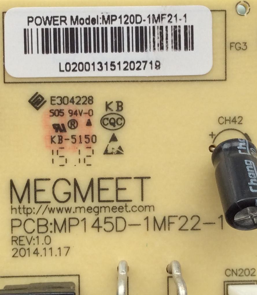 FUENTE DE PODER / SCEPTRE MP120D-1MF21-1 / MP145D-1MF22-1 / MODELO E19 BZQV93JB / PANEL MV185WHB-N10	 - Imagen 2