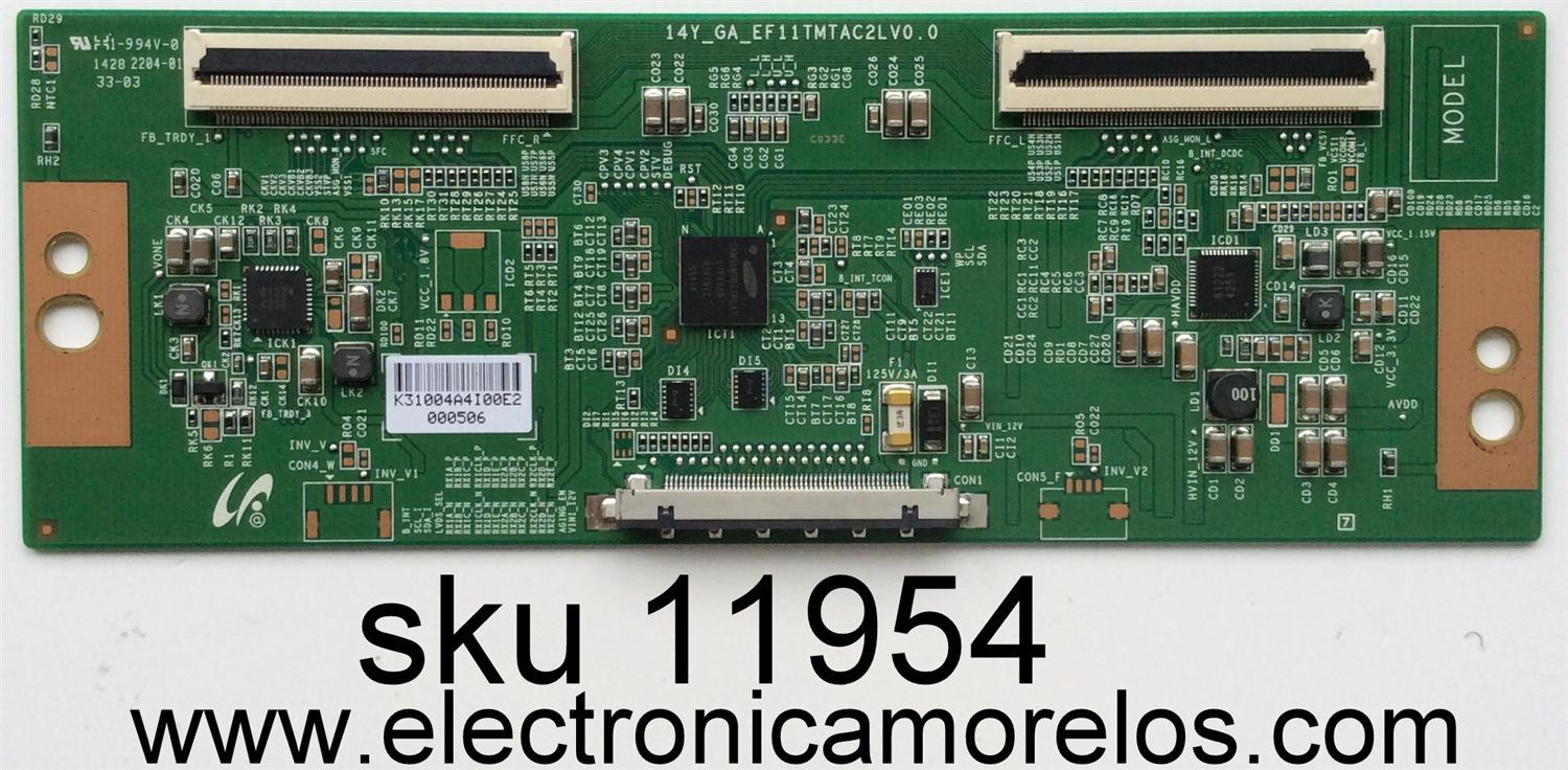 T-CON / VIZIO 9LE98102326700 / 14Y_GA_EF11TMTAC2LV0.0 / 31004A / MODELO E320FI-B2 LWZQPKM	