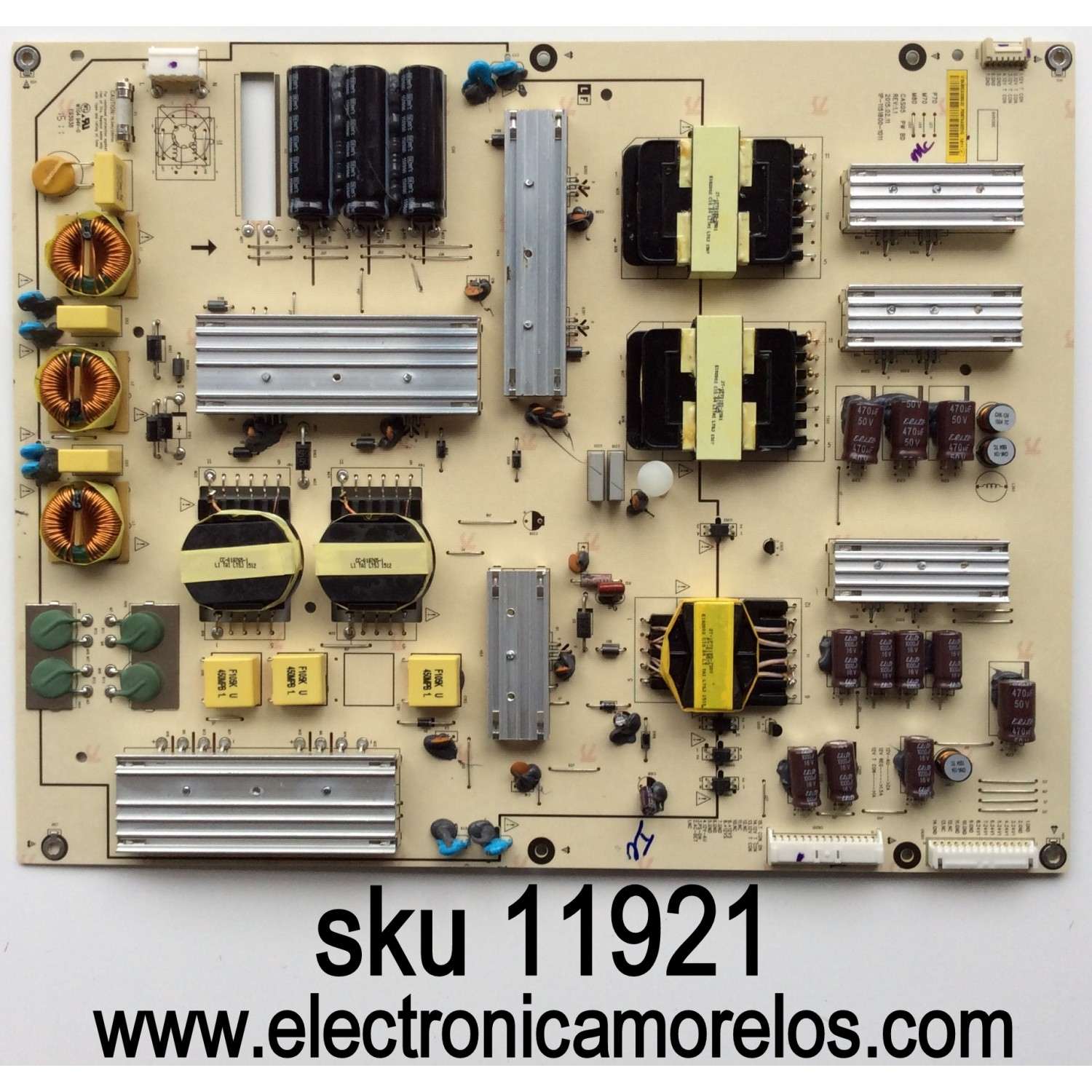 FUENTE DE PODER / VIZIO 09-80CAS050-02 / 1P-1151800-1011 / PANEL S800FUA-1 / MODELO M80-C3 / M80-C3 LFTRSXAR