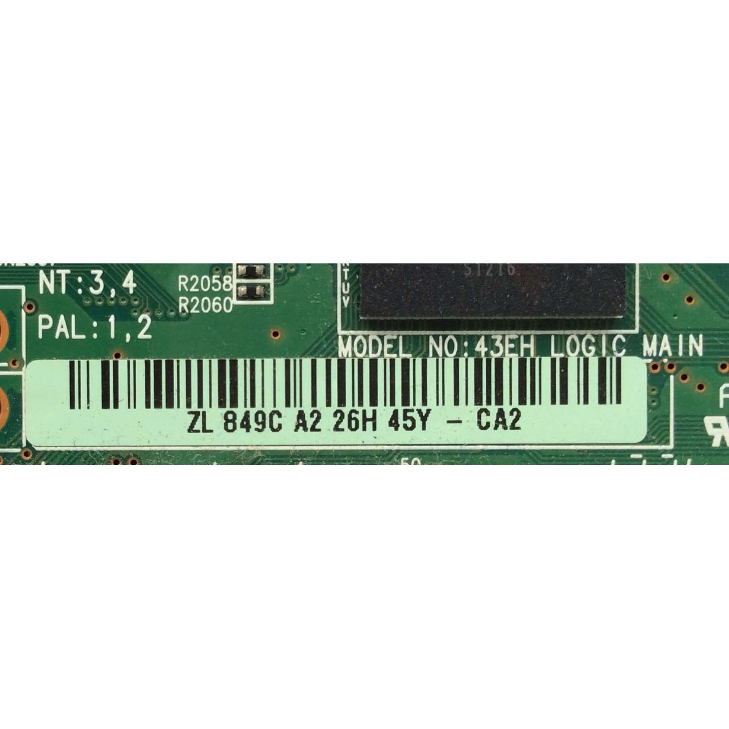 MAIN LOGICA / RCA LJ92-01849C / LJ41-10133A / 849C / MODELO DPTC430M / PANEL S43AX-YD01 / S43AX-YB01	 - Imagen 2