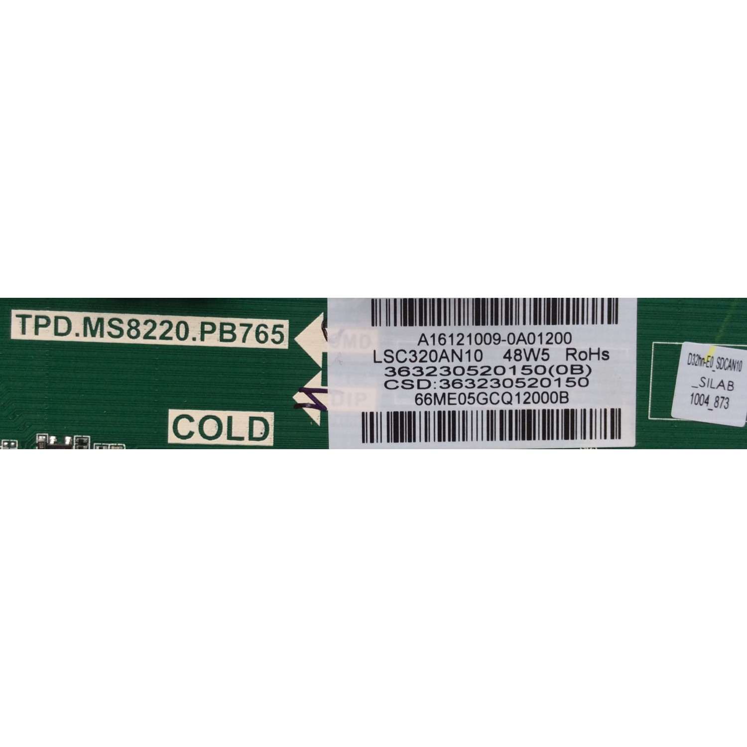 MAIN FUENTE (COMBO) PARA TV VIZIO / NUMERO DE PARTE 3632-3052-0150 / 363230520150 / 3632-3052-0395 / TPD.MS8220.PB765 / PANEL LSC320AN10-H02 / MODELOS D32HN-E0 LAUSVMCS / D32HN-E0 LAUSVMCT - Imagen 3