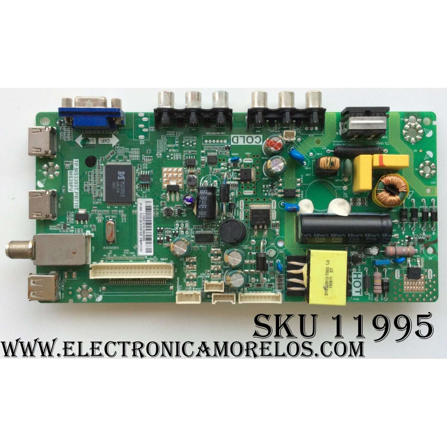MAIN FUENTE (COMBO) PARA TV TOSHIBA·FIRE TV 4K·UHD·HDR / NUMERO DE PARTE 285773 / TPD.MT9612.PB751 / 50C350U / PANEL HD500Y1U51-T0L2K2\GM\CKD3A\ROH / DISPLAY T500QVN03.7 / MODELO 50C350KU 50C350U