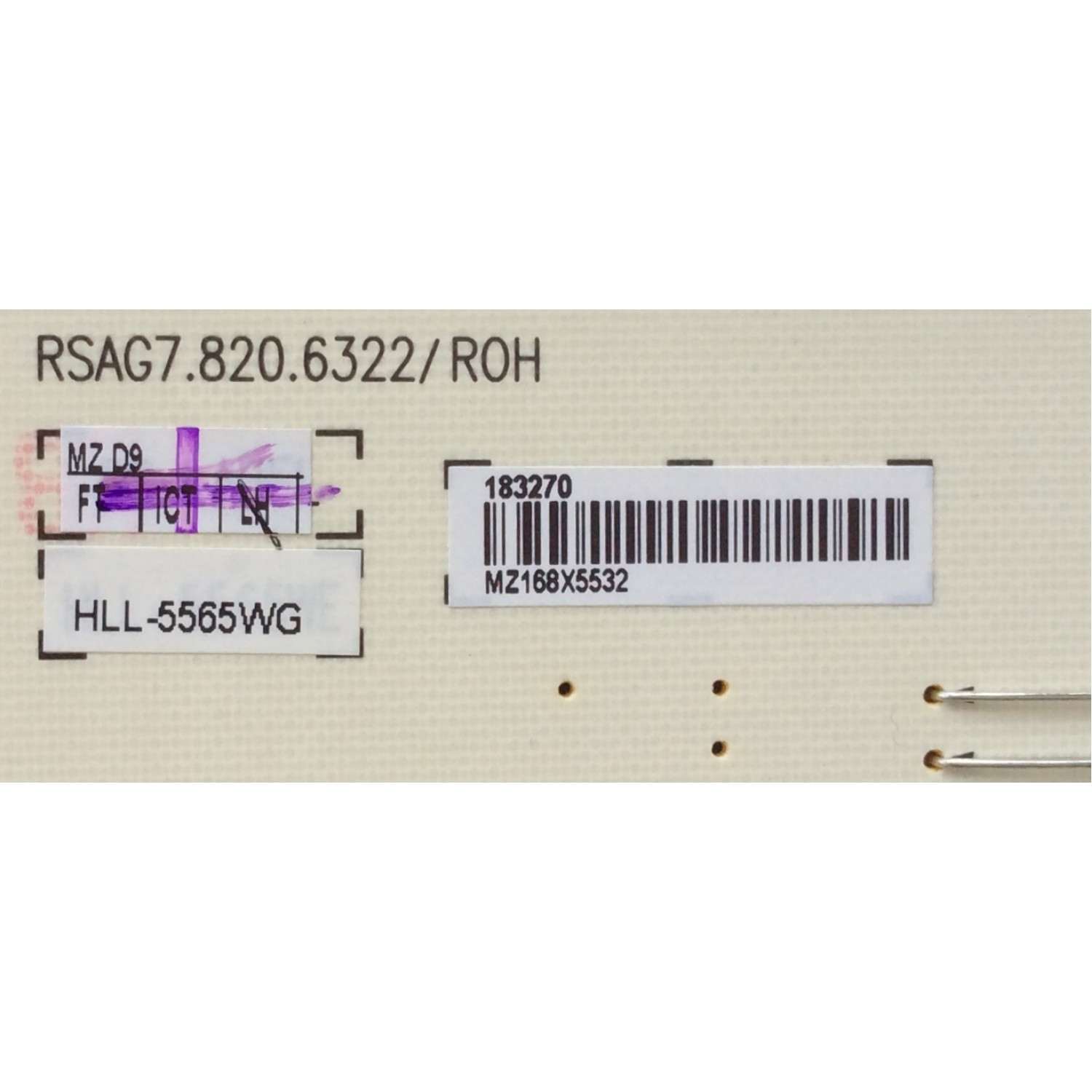 FUENTE DE PODER PARA TV HISENSE / NUMERO DE PARTE 183270 / RSAG7.820.6322/ROH / CQC13134095636 / HLL-5565WG / PANEL HE650HU-B01\S1.B2\GM\ROH / HD650HU-B01\S3\GM\ROH / DISPLAY V650DJ4-QS5 REV.M1 / MODELOS 65H7B / 65H7B2 / 65CU6200 - Imagen 2