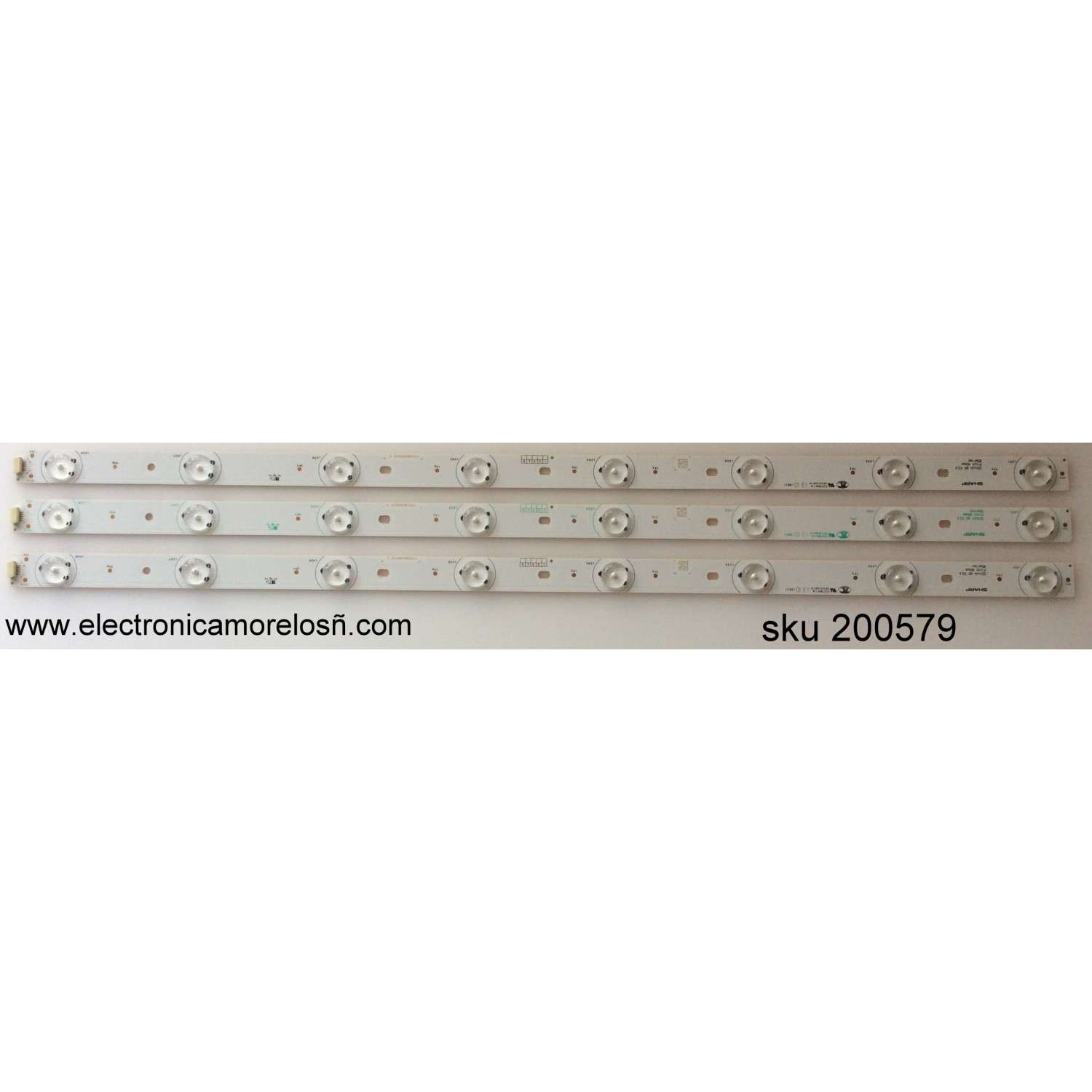 KIT DE LED´S PARA TV (3 PIEZAS) / RCA 32INCH WS V3.0 PITCH 80MM / F703325WCA094481BF / F703329WCA085801A2 / F703329WCA085811A2 / PANEL LSC320AN01-QYE / MODELO LED32B30RQD