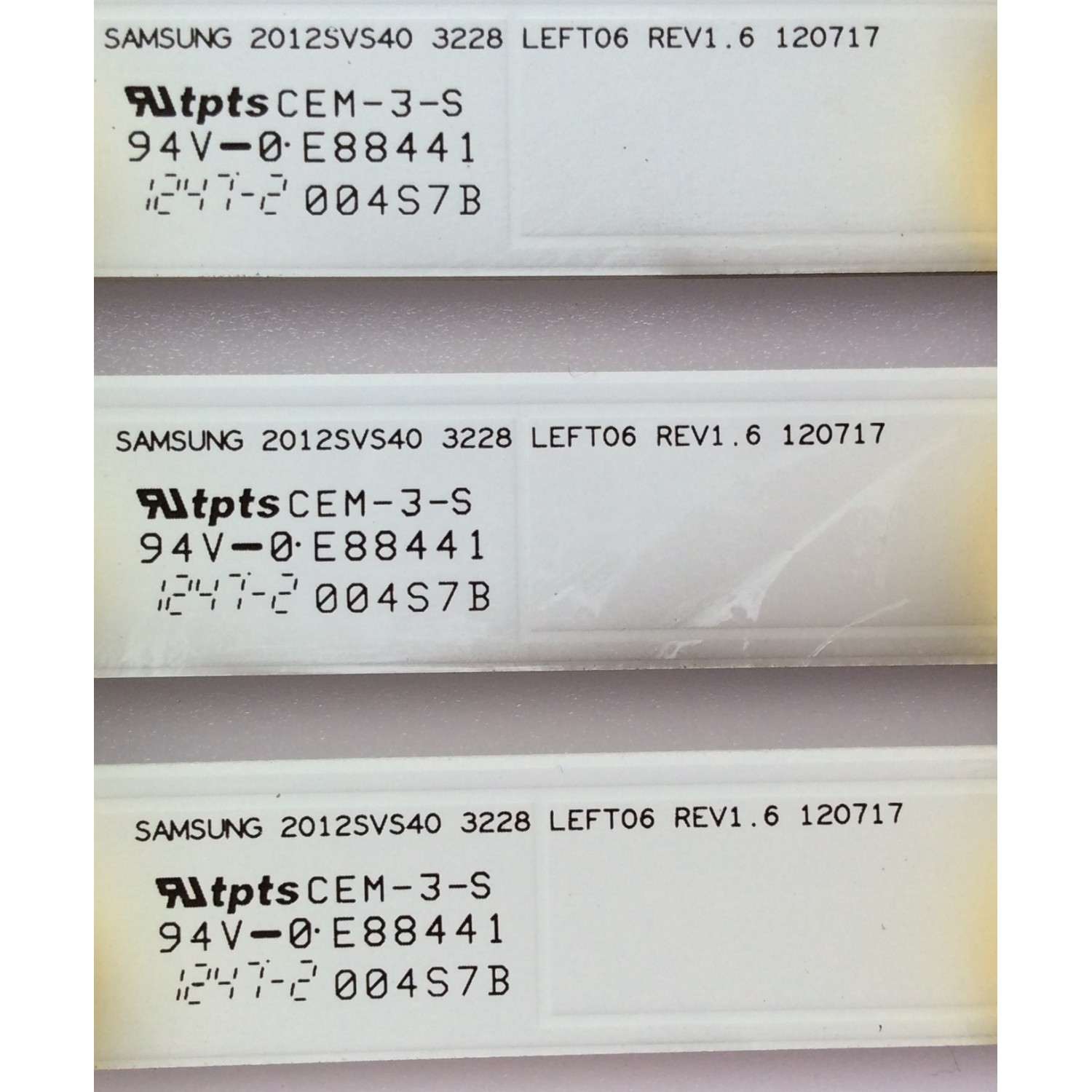 KIT DE LED PARA TV / SAMSUNG LTY400HF03-V / LTY400HF03-V DW03 / 2012SVS40 3228 LEFT06 REV1.6 / MODELO UN40EH6000FXZA TS02 - Imagen 2