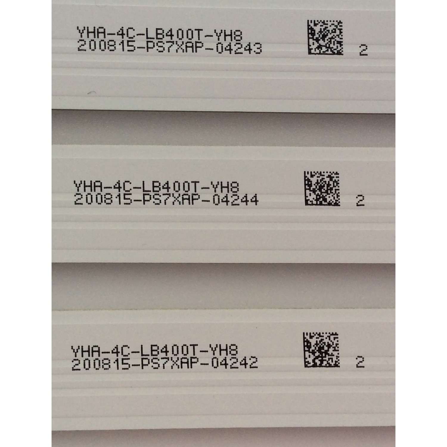 KIT DE LEDS PARA TV INSIGNIA ORIGINAL 3 PIEZAS / NUMERO DE PARTE TCL_0DM_40D1500_3X8_3030C_8S1P / TCL_ODM_40D1500_3X8_3030C_8S1P / YHA-4C-LB400T-YH8 / 200815-PS7XAP-04244 / 006-P1K3452B / PANEL LVF400SSDX / LVF400SSDX E8 V3 / MODELO NS-40DR420NA16 - Imagen 2